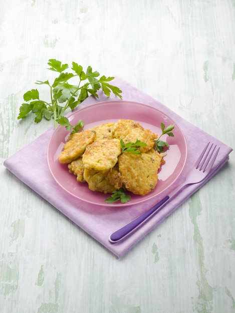 Croqueta de arroz con perejil