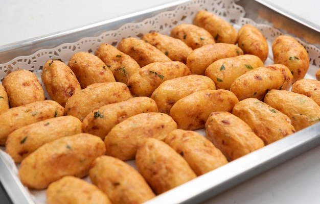 Croquetas de patatas fritas caseras