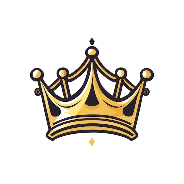 Crown-Vektor-Illustration oder Crowns-Muster-Doodle-Vektor-Illustration