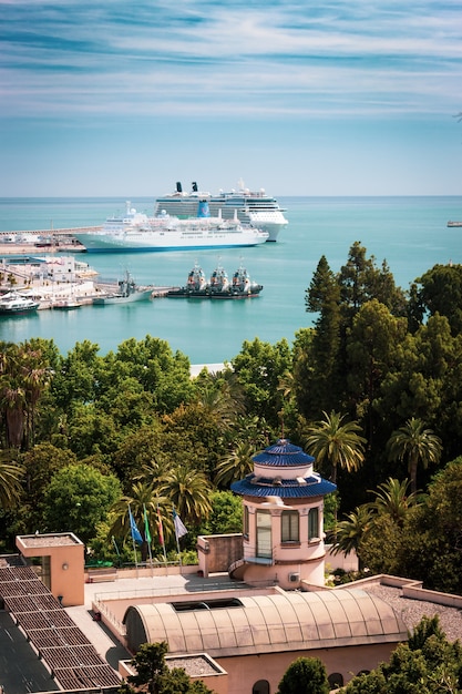 Cruceros en el puerto de Málaga