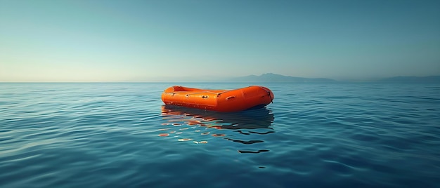 Foto cruces de barcos inflables en la crisis migratoria europea concepto respuesta humanitaria políticas de control fronterizo cooperación internacional esforzos de socorro a los refugiados crisis migratoria europea