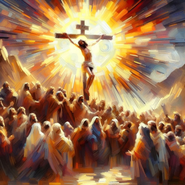 Foto la crucifixión de jesús cristo 1