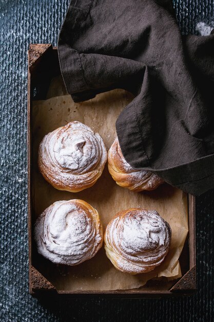 Cruffins de doces modernos