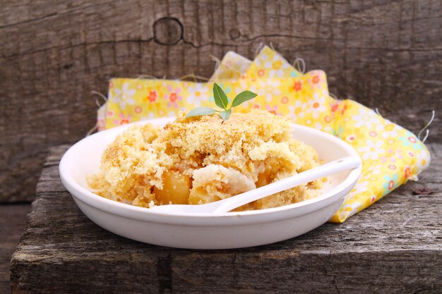 Crumble mit Apfel und Zimt