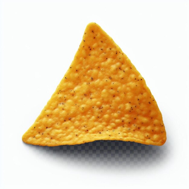 Crunchy Delight Single Nacho Chip Isolado em fundo transparente ai imagem