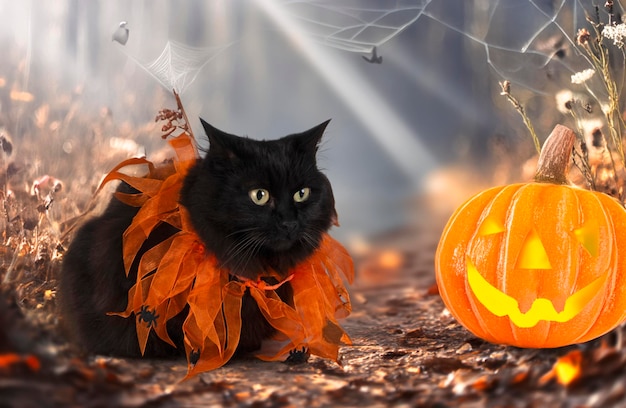 cruzamento de Maine Coon e Halloween