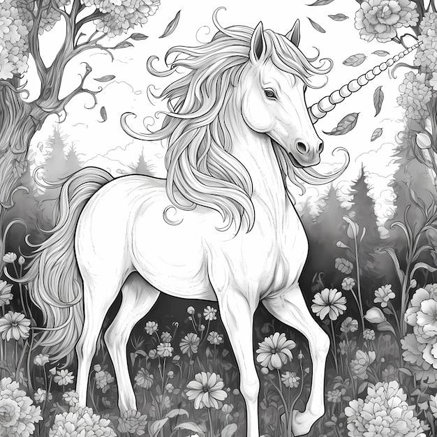 Cryptid Unicorn Chronicles Livro para colorir de criaturas enigmáticas