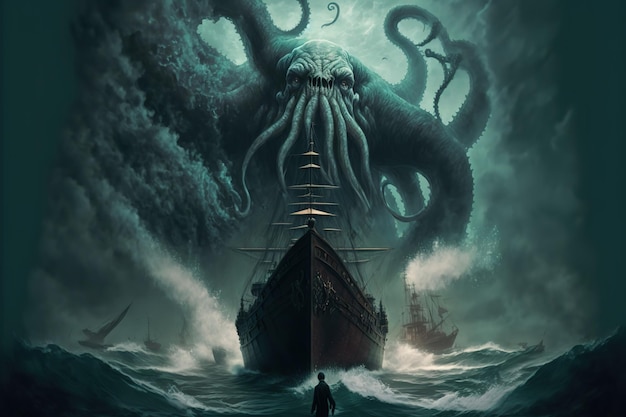 Cthulhu ataca un barco