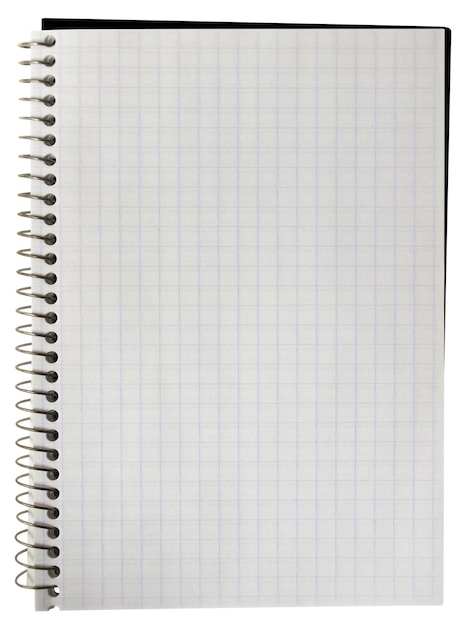 cuaderno en blanco