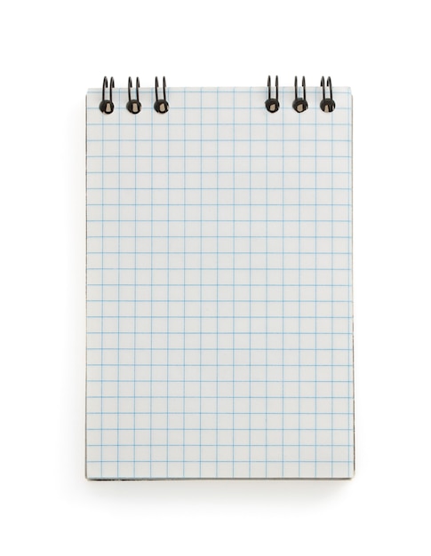 Cuaderno comprobado aislado