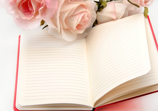 Cuaderno con flores