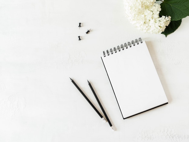 Cuaderno de hoja en blanco