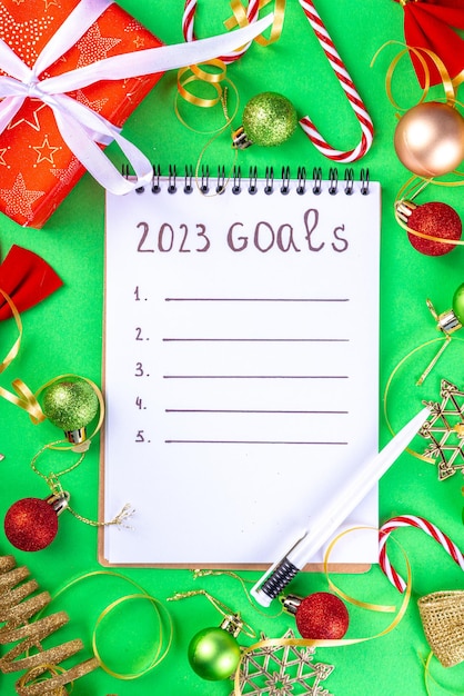 Cuaderno con Resoluciones de Año Nuevo