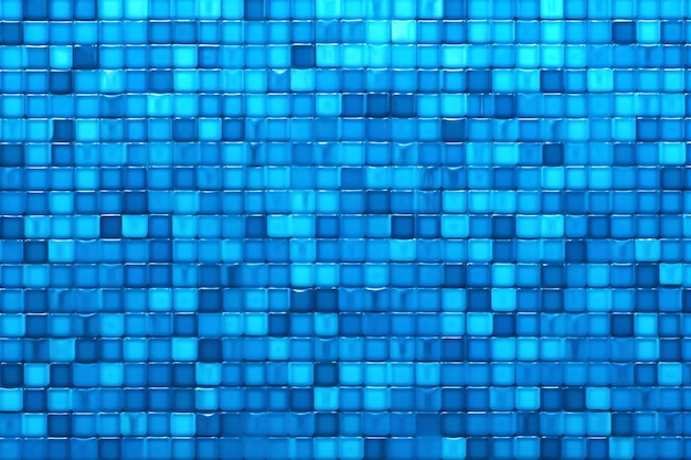 Foto un cuadrado de azulejos azules