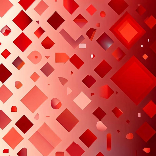 Foto un cuadrado rojo y negro con un fondo rojo