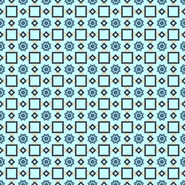 Cuadrados azules y negros sobre un fondo azul claro. patrón sin costuras cuadrados azules y negros sobre un fondo azul claro. patrón sin costuras ilustración vectorial