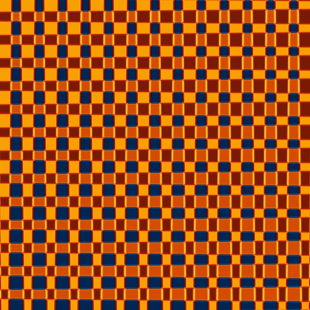 Una cuadrícula amarilla y naranja que es hecha por el artista del artista
