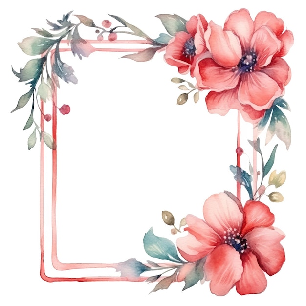 Un cuadro enmarcado de flores y hojas con un marco que dice "flores".