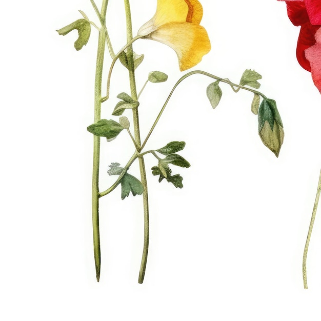 Un cuadro de flores y la palabra "salvaje" en la parte inferior.