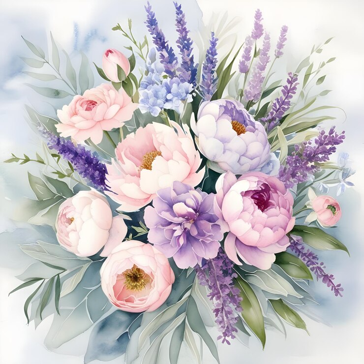 un cuadro de flores con las palabras primavera en la parte inferior