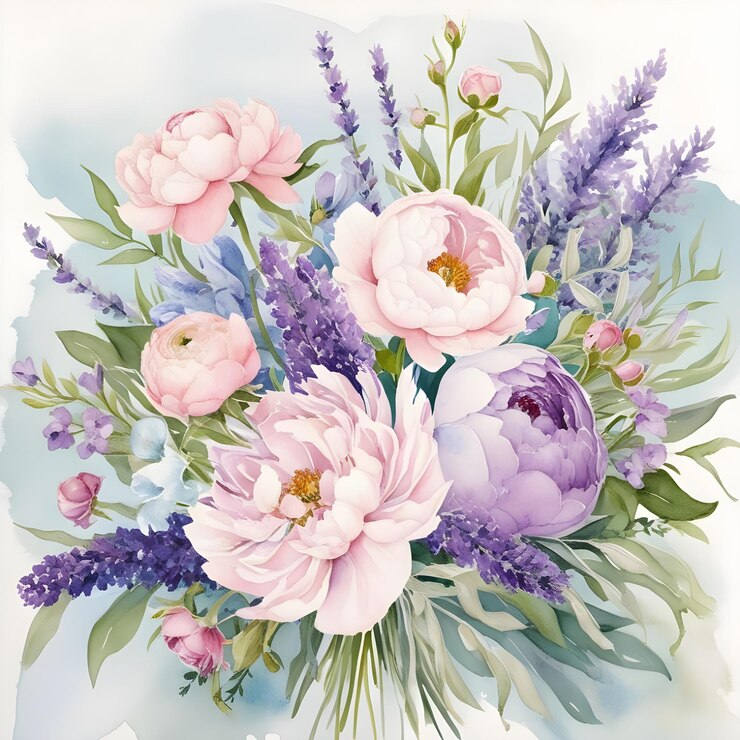 un cuadro de flores con las palabras primavera en la parte inferior
