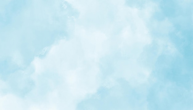 Cuadro de fondo abstracto de acuarela azul Cuadro de fundamento azul de acuarelas Textura de nubes