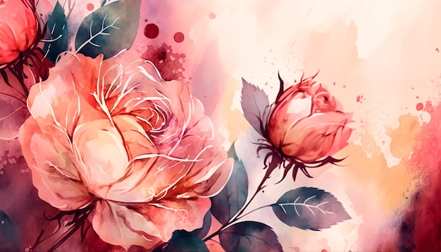Un cuadro de rosas con una flor