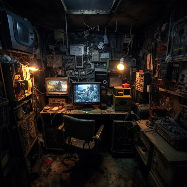 El cuarto del cyberpunk.