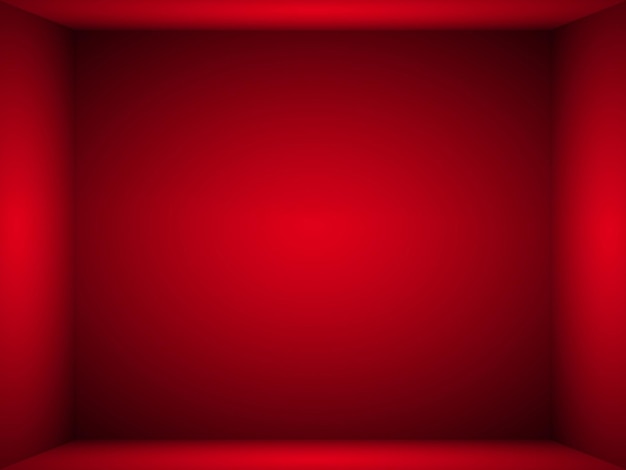 Cuarto vacío con fondo de luz roja