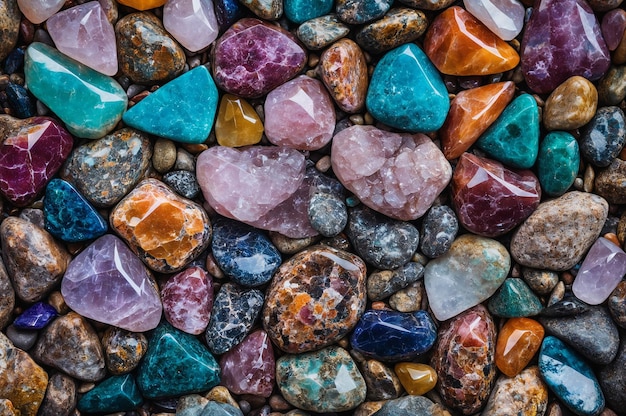Cuarzo piedras de colores de fondo
