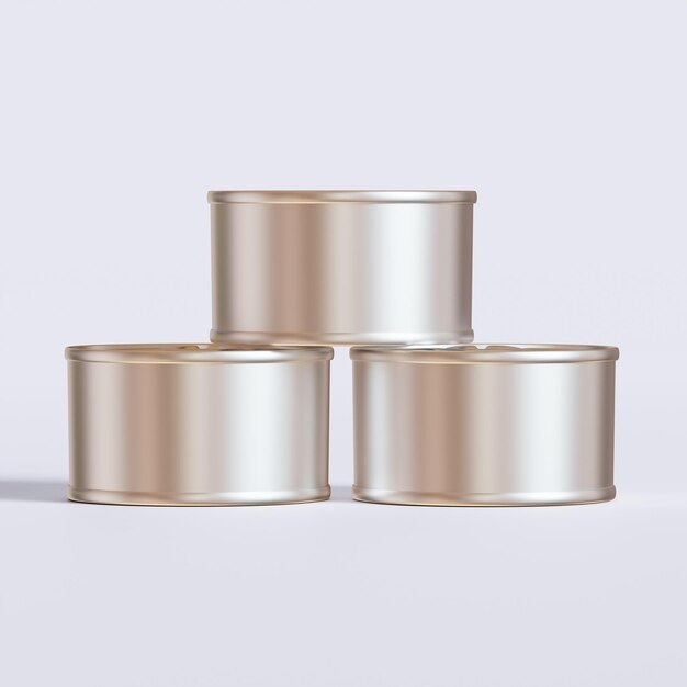 cuatro latas de hojalata con tapas de oro que dicen comillas cuatro comillas