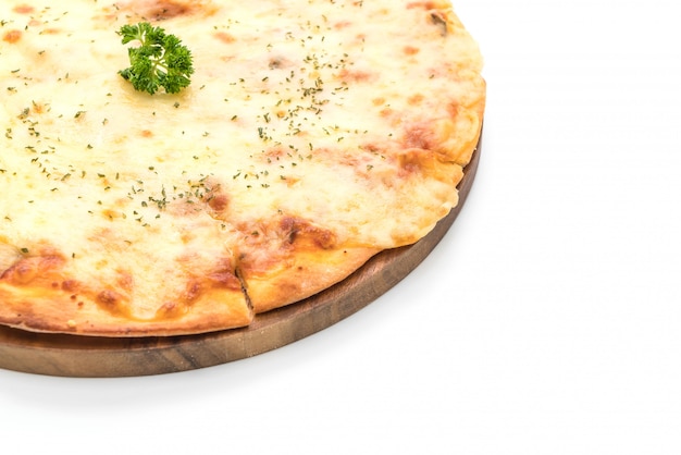 cuatro pizza de queso