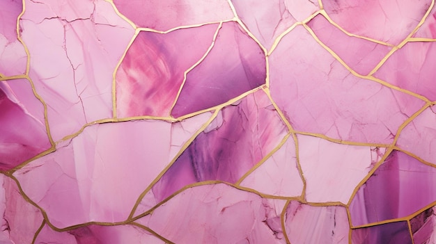 Foto cubierta de kintsugi púrpura fondo abstracto papel pintado de kintsugi de lujo para textura de cerámica de mármol