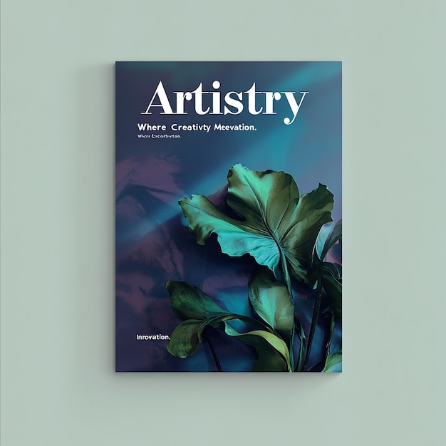 Cubierta de una revista de arte minimalista