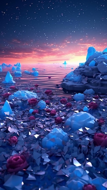 Los cubitos de hielo son los cristales de hielo más populares.