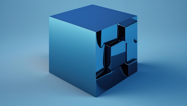 Foto un cubo azul con el número 24 en él