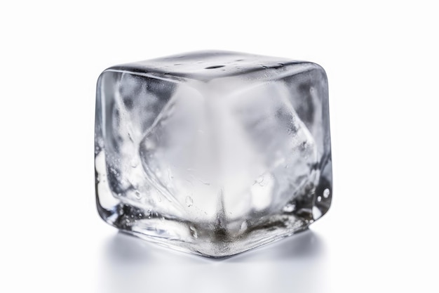 Cubo de gelo de cristal Estúdio de vidro frio Gerar Ai