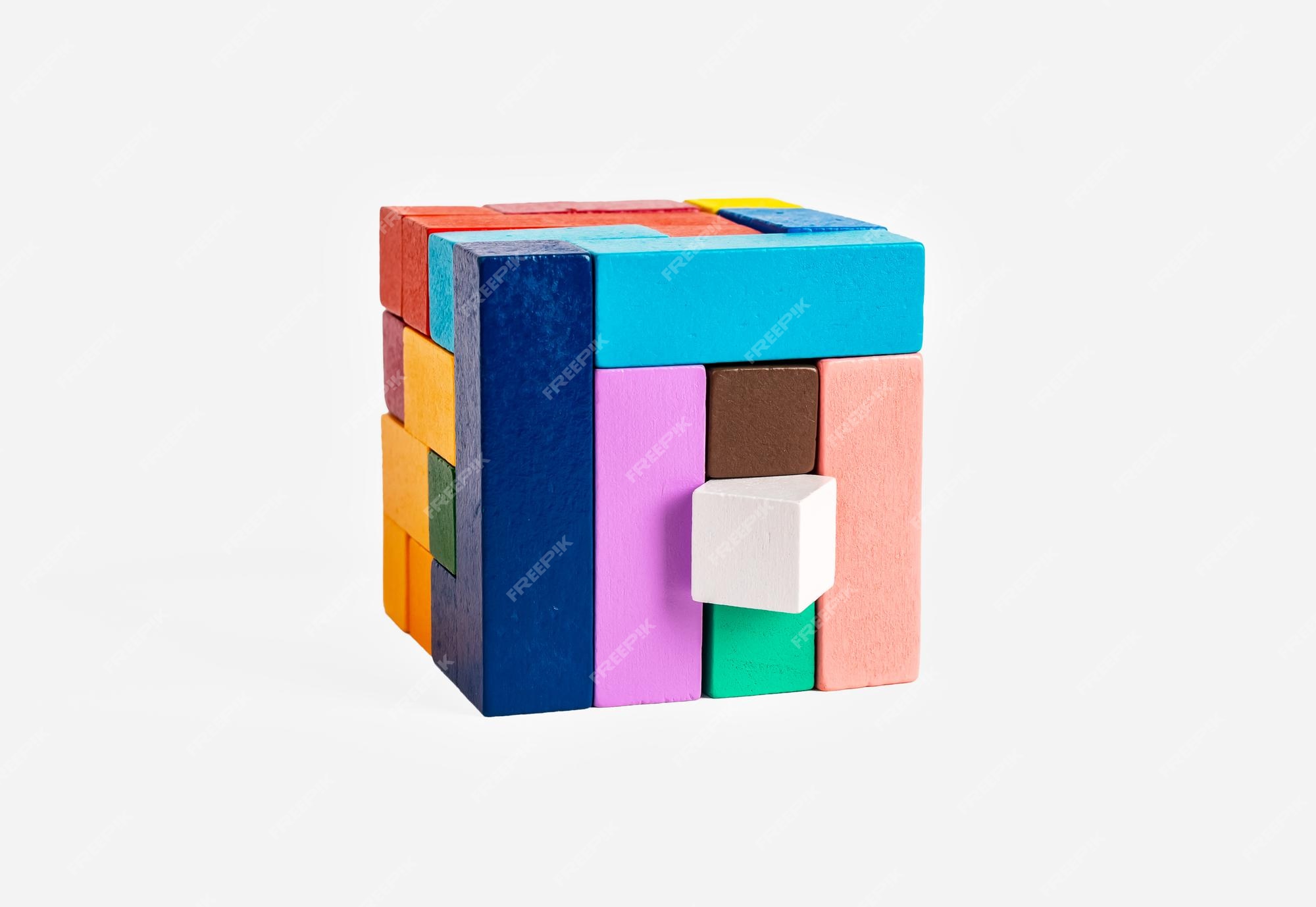 Quebra-Cabeça de Madeira 3D - Cubo Store