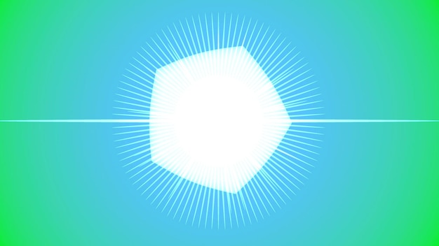Foto un cubo de hielo blanco con un fondo azul con un cielo azul y un fondo verde