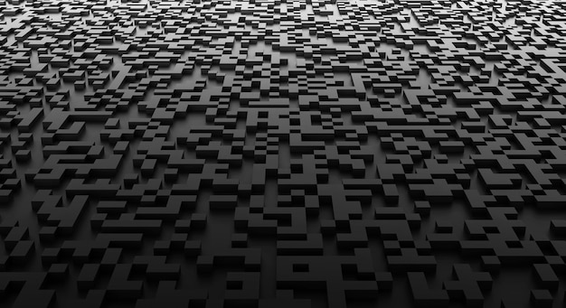 Cubo pixel fundo textura padrão de pixel papel de parede preto escuro mosaico geométrico quadrado abstrato