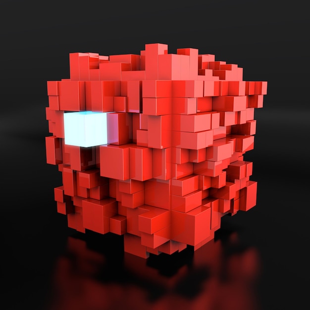 cubo rojo