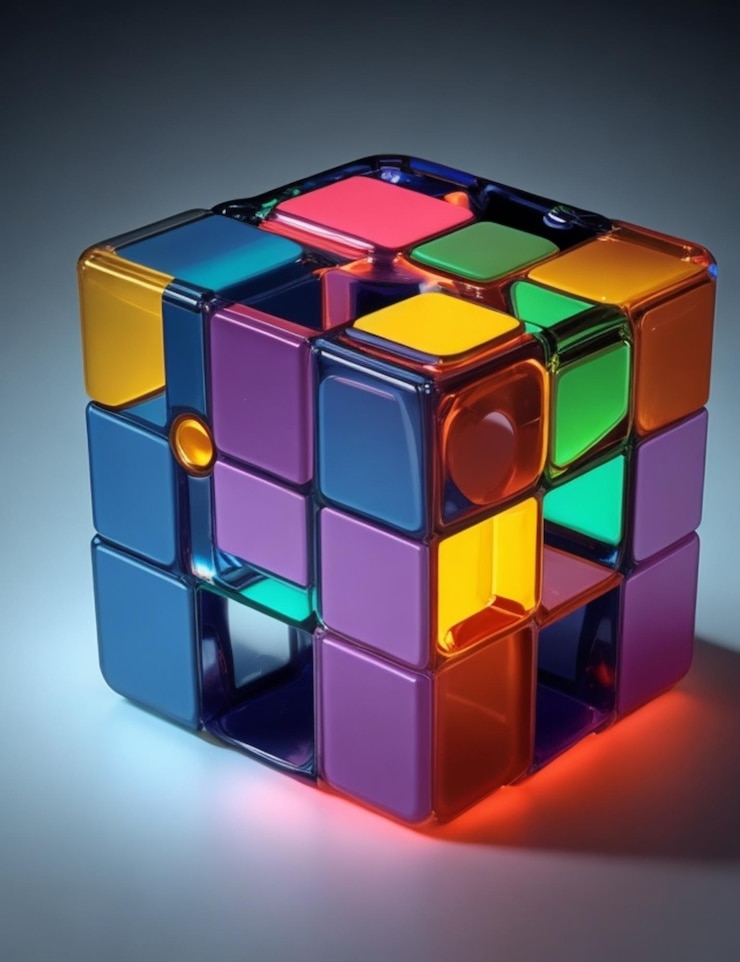 Foto un cubo
