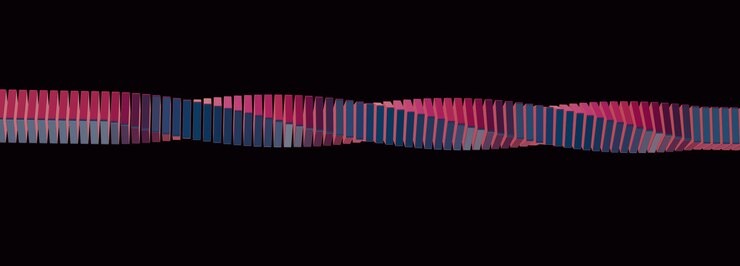 Foto cubos 3d abstratos em espiral de uma maneira hipnotizante criando um hipnótico e visualmente impressionante
