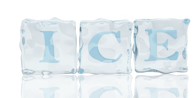 Foto cubos de hielo