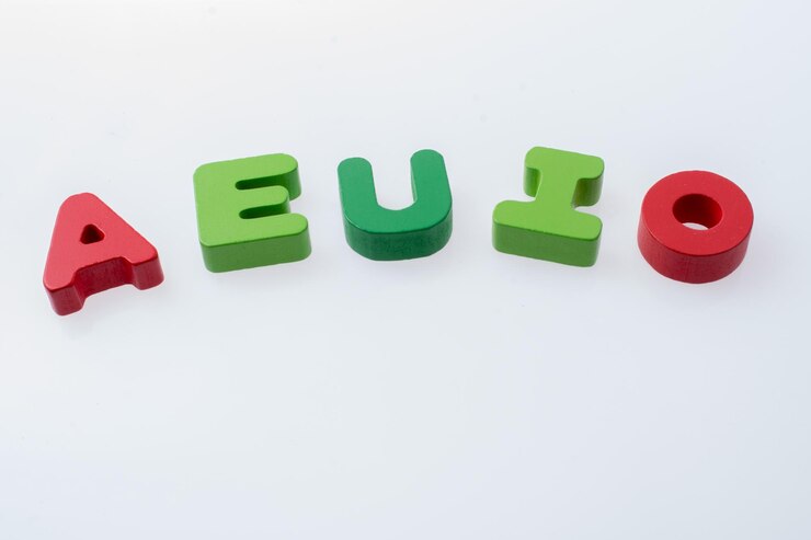 Foto cubos de letras del alfabeto de madera