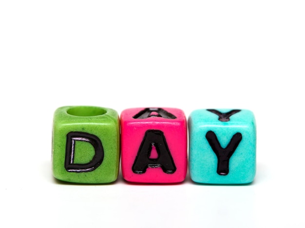 cubos con letras