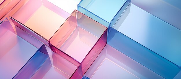 cubos de vidrio de colores fondo abstracto fondo futurista fondo geométrico fondo