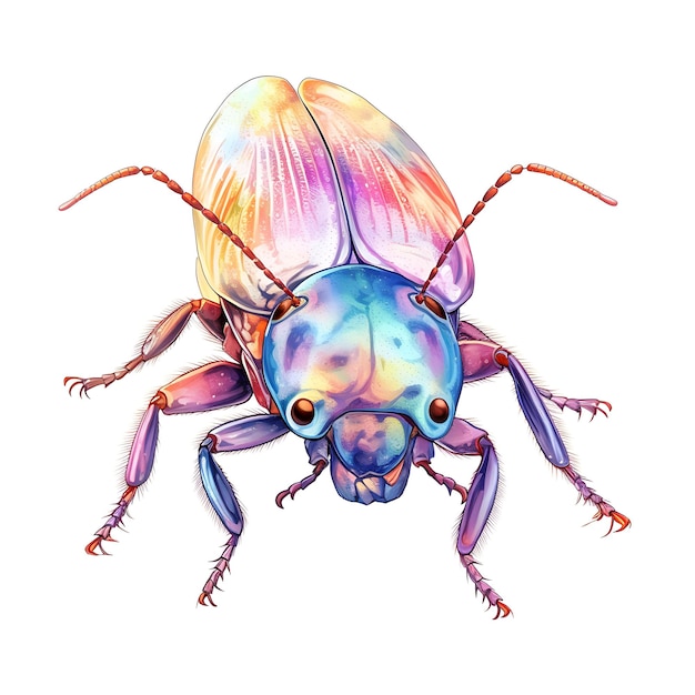 La cucaracha en colores pastel