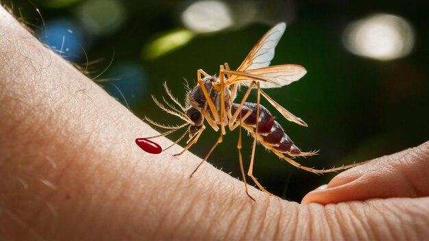 una cucaracha está siendo sostenida en la mano de una persona