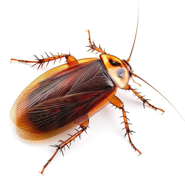 Una cucaracha en fondo blanco Identificación de trabajo d60ece963237453fa1bd7b545e5bbd7d